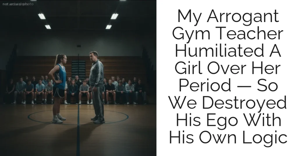 My Arrogant Gym Teacher Humiliated A Girl Over Her Period — So We Destroyed His Ego With His Own Logic