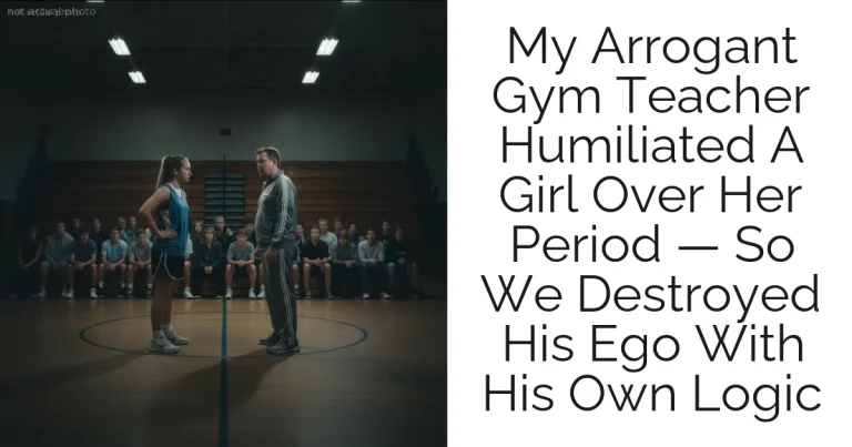 My Arrogant Gym Teacher Humiliated A Girl Over Her Period — So We Destroyed His Ego With His Own Logic