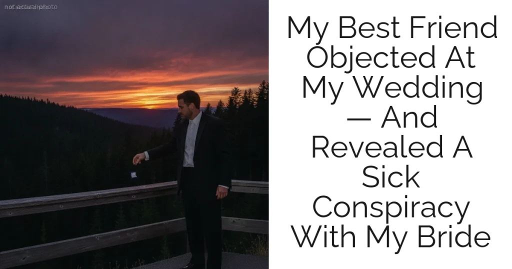 My Best Friend Objected At My Wedding — And Revealed A Sick Conspiracy With My Bride