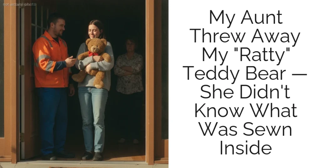 My Aunt Threw Away My "Ratty" Teddy Bear — She Didn't Know What Was Sewn Inside