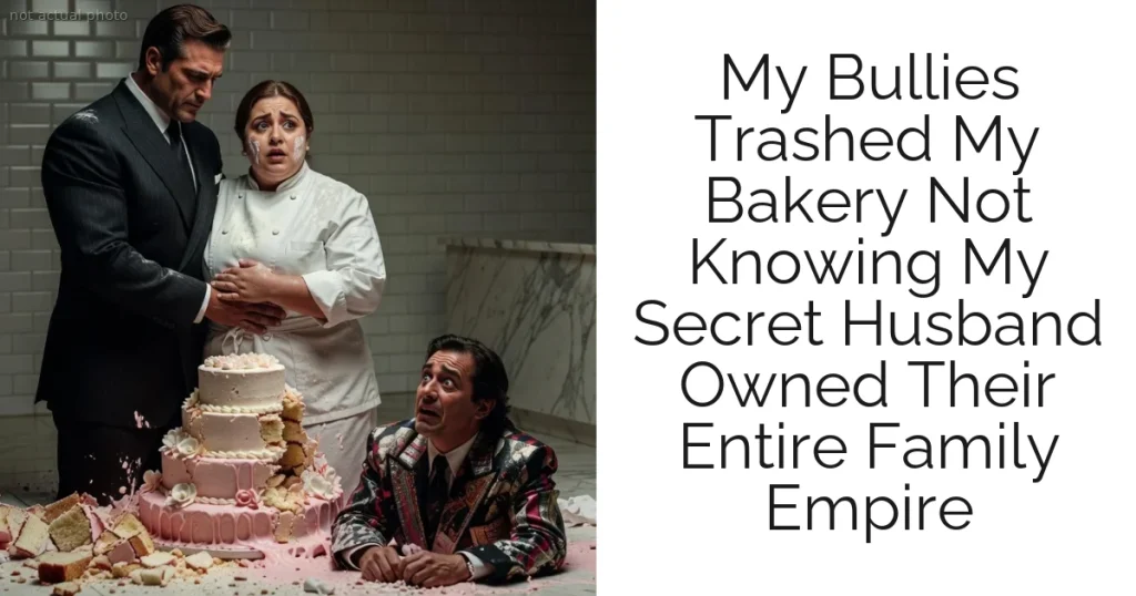 My Bullies Trashed My Bakery Not Knowing My Secret Husband Owned Their Entire Family Empire