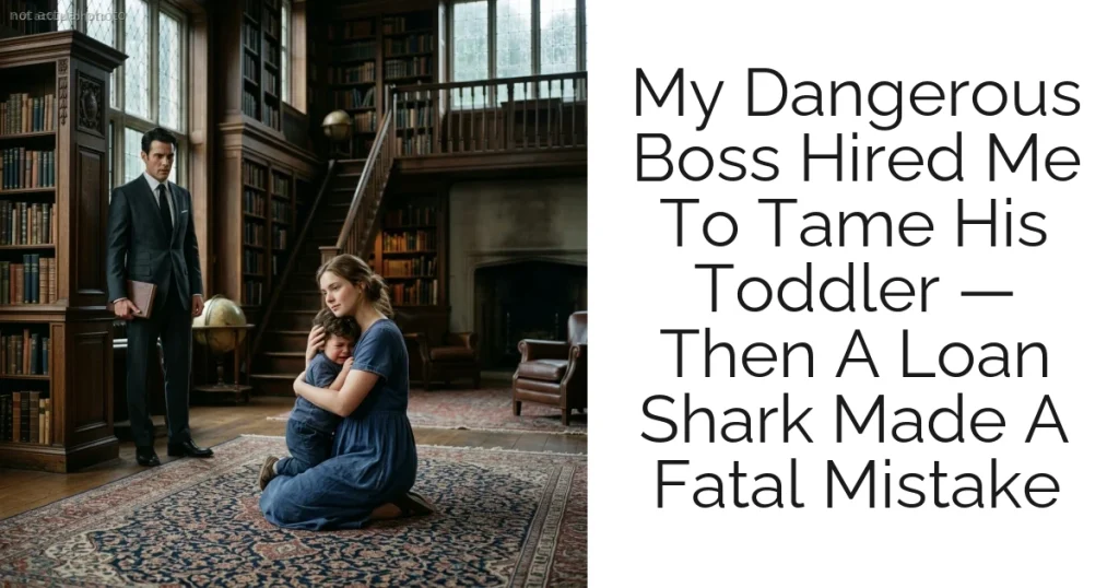 My Dangerous Boss Hired Me To Tame His Toddler — Then A Loan Shark Made A Fatal Mistake