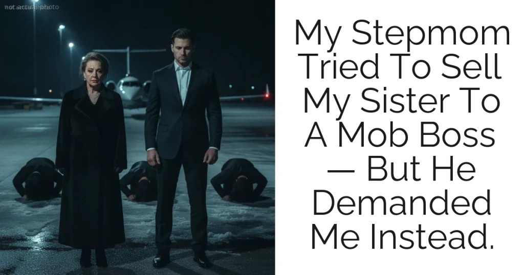 My Stepmom Tried To Sell My Sister To A Mob Boss — But He Demanded Me Instead.