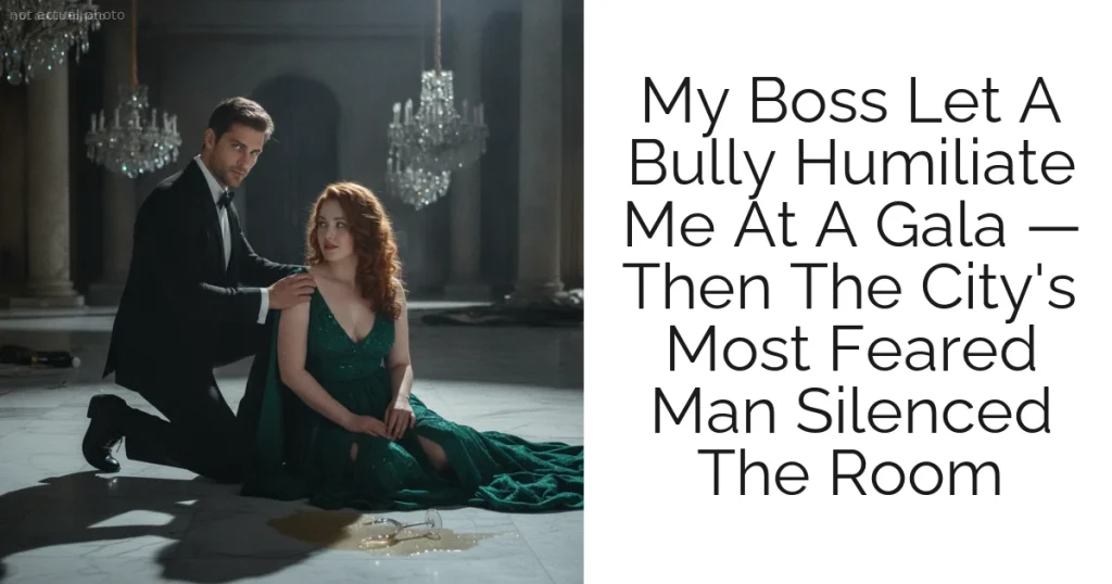 My Boss Let A Bully Humiliate Me At A Gala — Then The City's Most Feared Man Silenced The Room