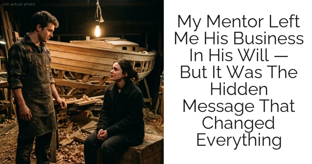 My Mentor Left Me His Business In His Will — But It Was The Hidden Message That Changed Everything