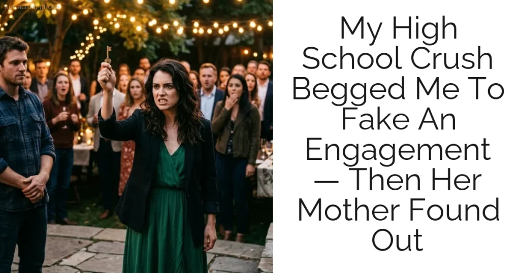 My High School Crush Begged Me To Fake An Engagement — Then Her Mother Found Out