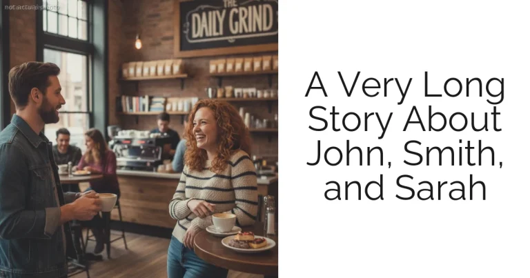 A Very Long Story About John, Smith, and Sarah