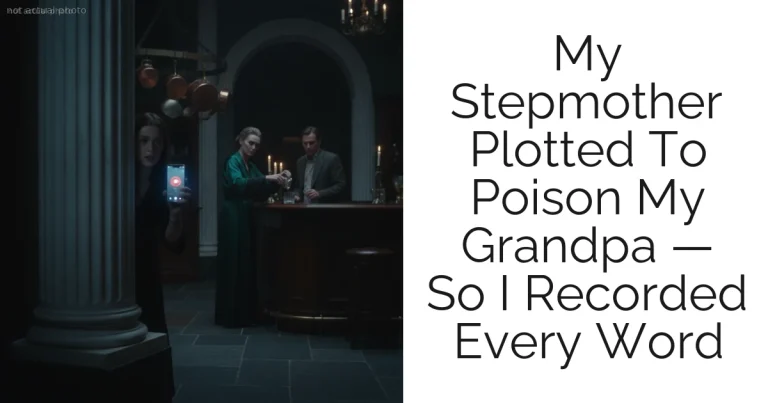 My Stepmother Plotted To Poison My Grandpa — So I Recorded Every Word