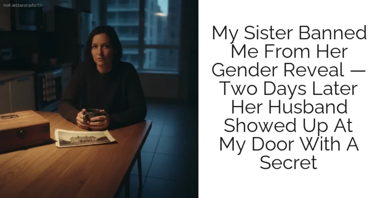 My Sister Banned Me From Her Gender Reveal — Two Days Later Her Husband Showed Up At My Door With A Secret