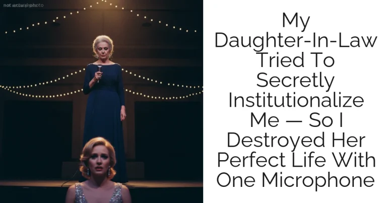 My Daughter-In-Law Tried To Secretly Institutionalize Me — So I Destroyed Her Perfect Life With One Microphone