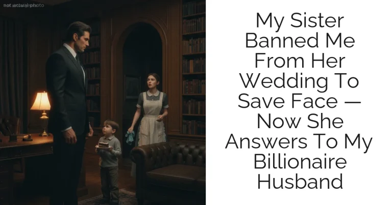 My Sister Banned Me From Her Wedding To Save Face — Now She Answers To My Billionaire Husband