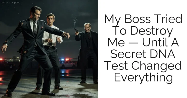 My Boss Tried To Destroy Me — Until A Secret DNA Test Changed Everything