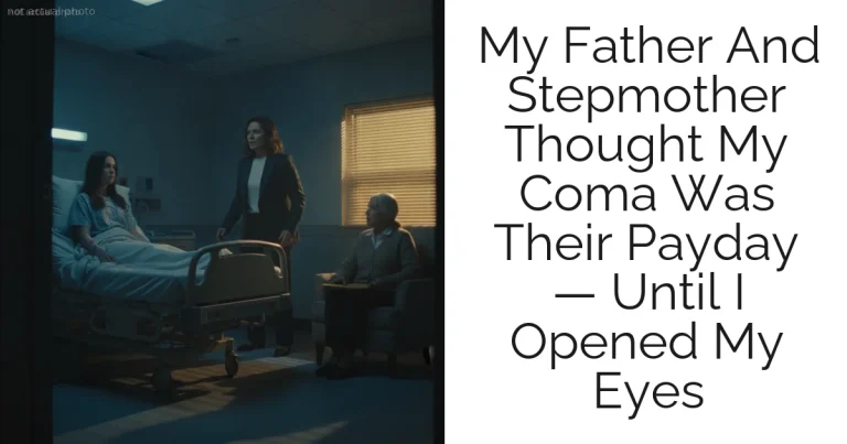 My Father And Stepmother Thought My Coma Was Their Payday — Until I Opened My Eyes