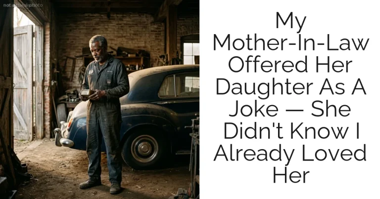 My Mother-In-Law Offered Her Daughter As A Joke — She Didn't Know I Already Loved Her