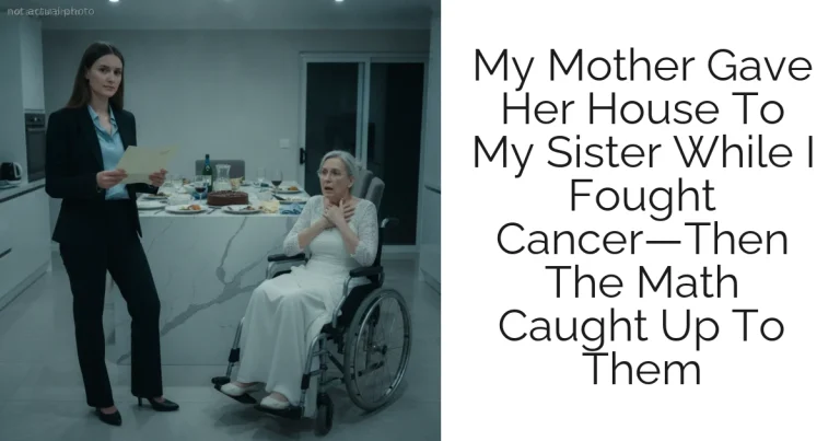 My Mother Gave Her House To My Sister While I Fought Cancer—Then The Math Caught Up To Them