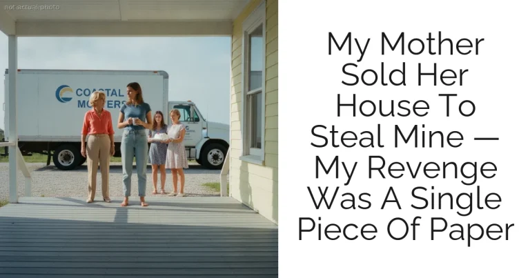 My Mother Sold Her House To Steal Mine — My Revenge Was A Single Piece Of Paper