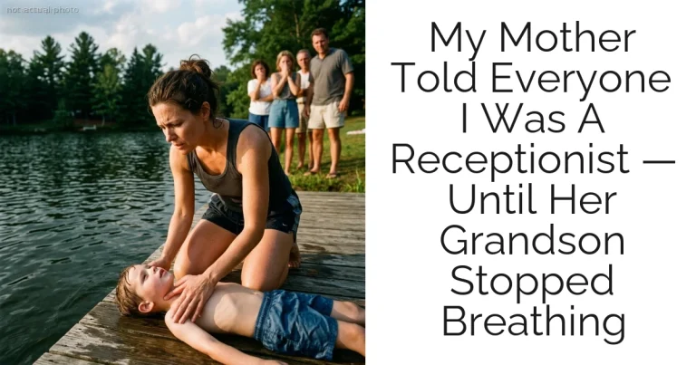 My Mother Told Everyone I Was A Receptionist — Until Her Grandson Stopped Breathing