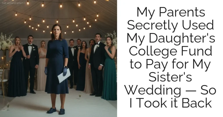 My Parents Secretly Used My Daughter's College Fund to Pay for My Sister's Wedding — So I Took it Back