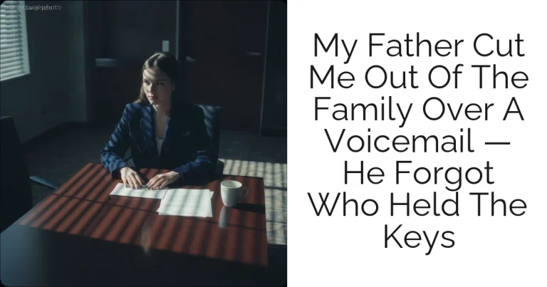 My Father Cut Me Out Of The Family Over A Voicemail — He Forgot Who Held The Keys