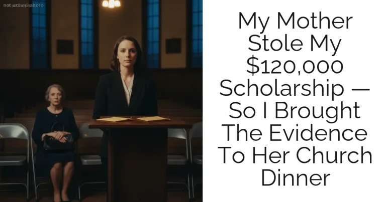 My Mother Stole My $120,000 Scholarship — So I Brought The Evidence To Her Church Dinner