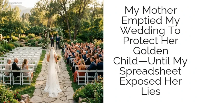 My Mother Emptied My Wedding To Protect Her Golden Child—Until My Spreadsheet Exposed Her Lies