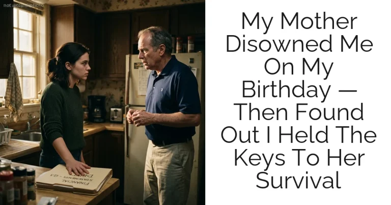 My Mother Disowned Me On My Birthday — Then Found Out I Held The Keys To Her Survival