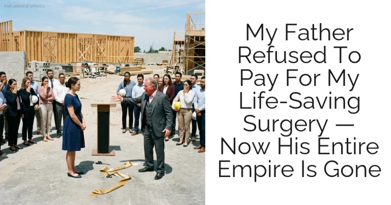 My Father Refused To Pay For My Life-Saving Surgery — Now His Entire Empire Is Gone