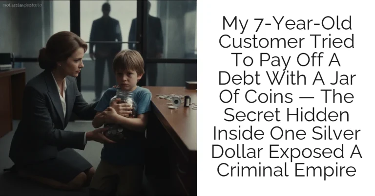 My 7-Year-Old Customer Tried To Pay Off A Debt With A Jar Of Coins — The Secret Hidden Inside One Silver Dollar Exposed A Criminal Empire