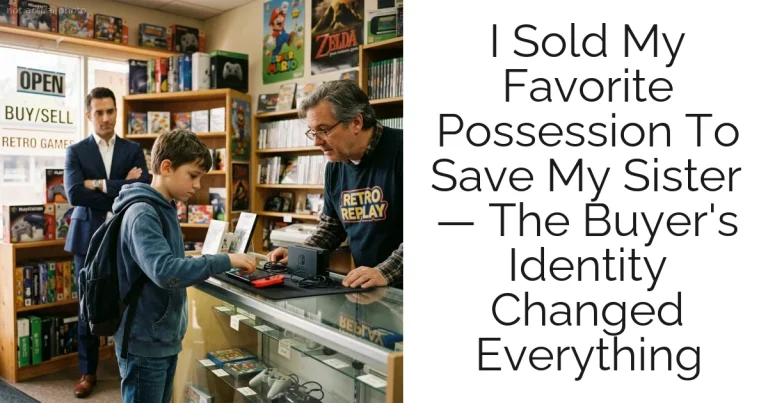 I Sold My Favorite Possession To Save My Sister — The Buyer's Identity Changed Everything
