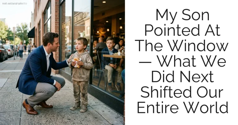 My Son Pointed At The Window — What We Did Next Shifted Our Entire World