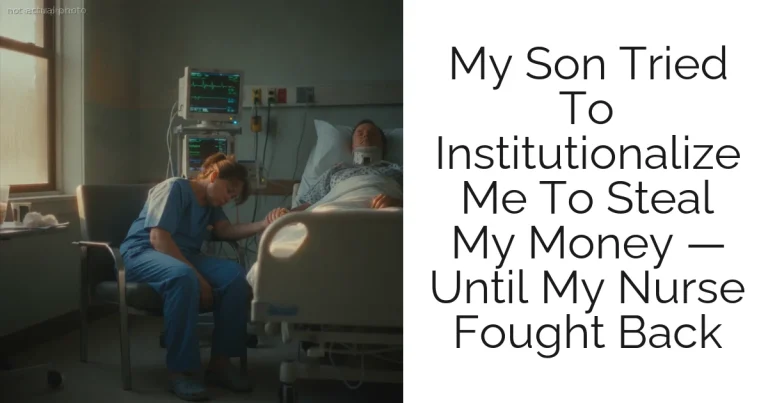My Son Tried To Institutionalize Me To Steal My Money — Until My Nurse Fought Back