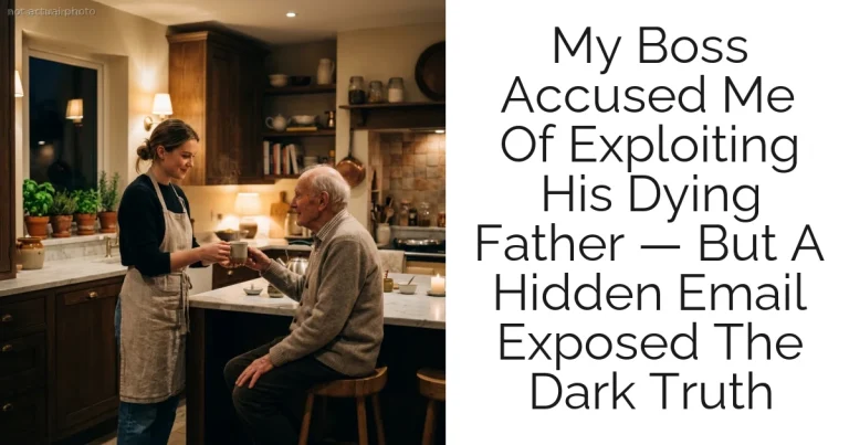 My Boss Accused Me Of Exploiting His Dying Father — But A Hidden Email Exposed The Dark Truth