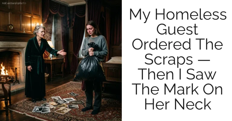 My Homeless Guest Ordered The Scraps — Then I Saw The Mark On Her Neck