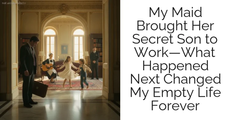 My Maid Brought Her Secret Son to Work—What Happened Next Changed My Empty Life Forever