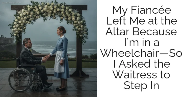 My Fiancée Left Me at the Altar Because I’m in a Wheelchair—So I Asked the Waitress to Step In