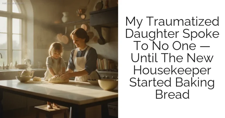 My Traumatized Daughter Spoke To No One — Until The New Housekeeper Started Baking Bread