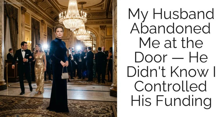 My Husband Abandoned Me at the Door — He Didn't Know I Controlled His Funding
