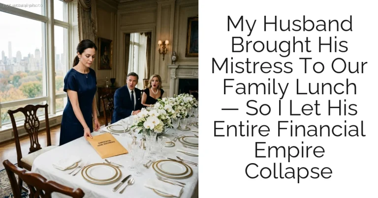 My Husband Brought His Mistress To Our Family Lunch — So I Let His Entire Financial Empire Collapse