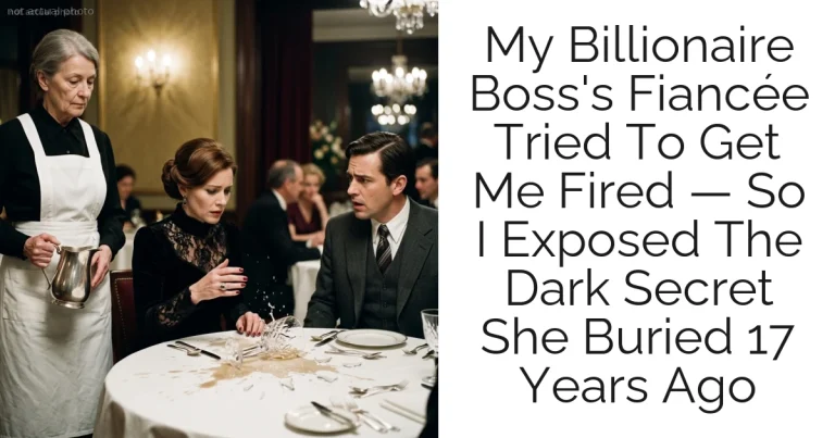 My Billionaire Boss's Fiancée Tried To Get Me Fired — So I Exposed The Dark Secret She Buried 17 Years Ago