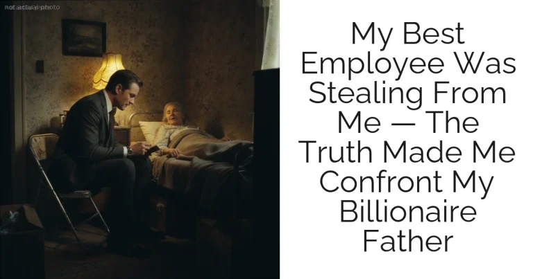 My Best Employee Was Stealing From Me — The Truth Made Me Confront My Billionaire Father