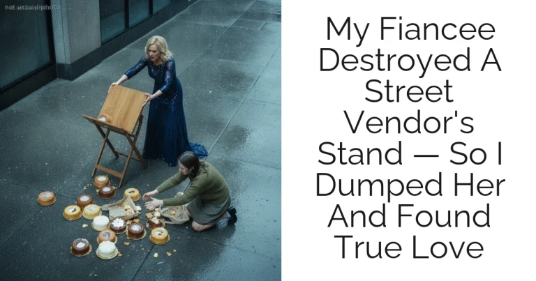 My Fiancee Destroyed A Street Vendor's Stand — So I Dumped Her And Found True Love