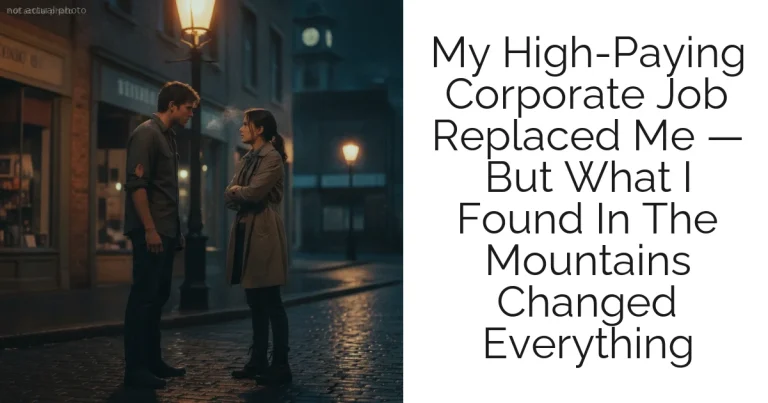 My High-Paying Corporate Job Replaced Me — But What I Found In The Mountains Changed Everything