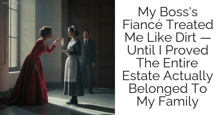 My Boss's Fiancé Treated Me Like Dirt — Until I Proved The Entire Estate Actually Belonged To My Family