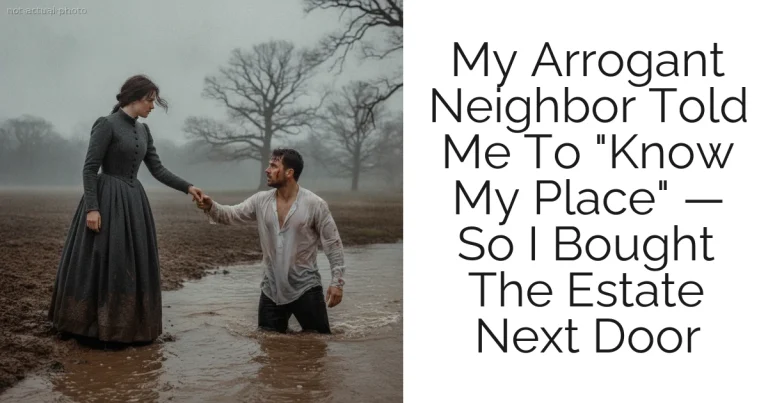 My Arrogant Neighbor Told Me To "Know My Place" — So I Bought The Estate Next Door