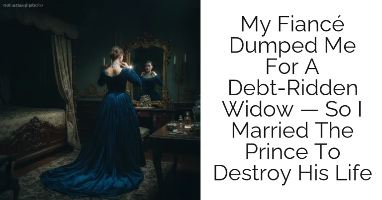 My Fiancé Dumped Me For A Debt-Ridden Widow — So I Married The Prince To Destroy His Life