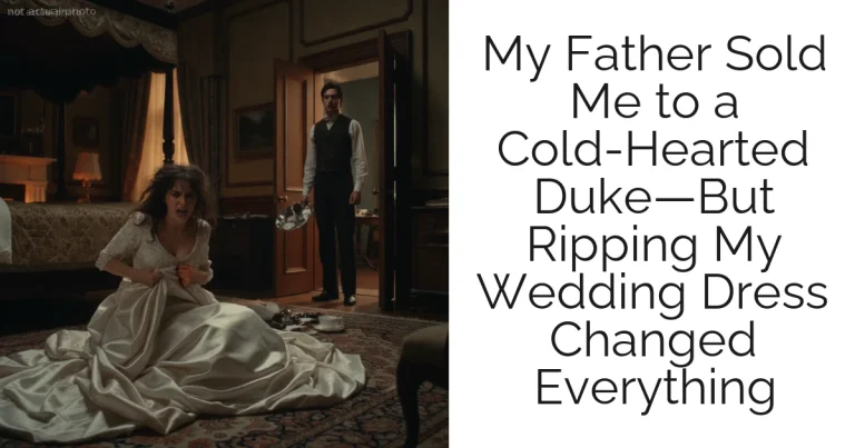 My Father Sold Me to a Cold-Hearted Duke—But Ripping My Wedding Dress Changed Everything
