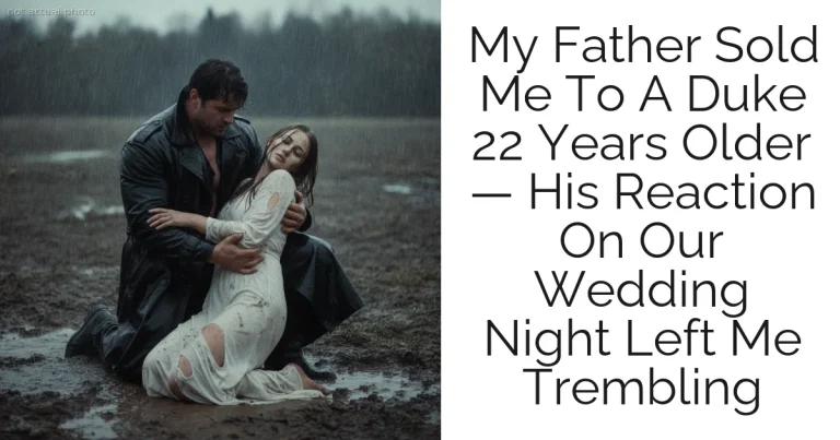 My Father Sold Me To A Duke 22 Years Older — His Reaction On Our Wedding Night Left Me Trembling