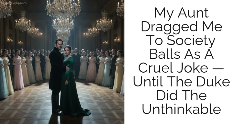 My Aunt Dragged Me To Society Balls As A Cruel Joke — Until The Duke Did The Unthinkable