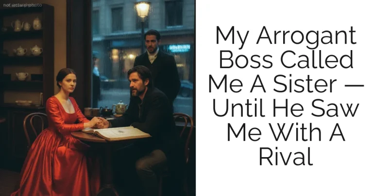 My Arrogant Boss Called Me A Sister — Until He Saw Me With A Rival