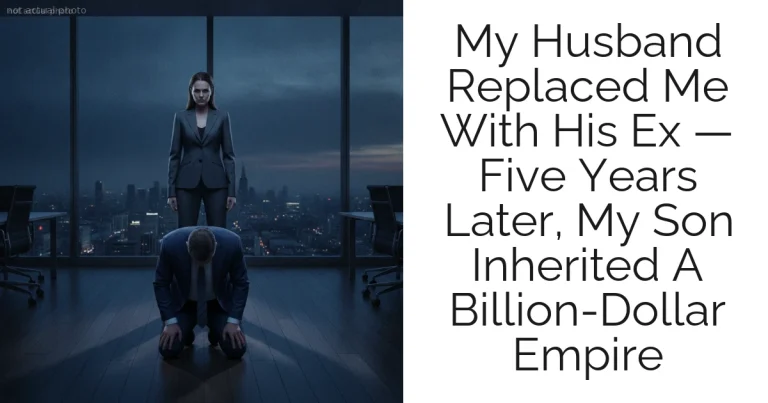 My Husband Replaced Me With His Ex — Five Years Later, My Son Inherited A Billion-Dollar Empire